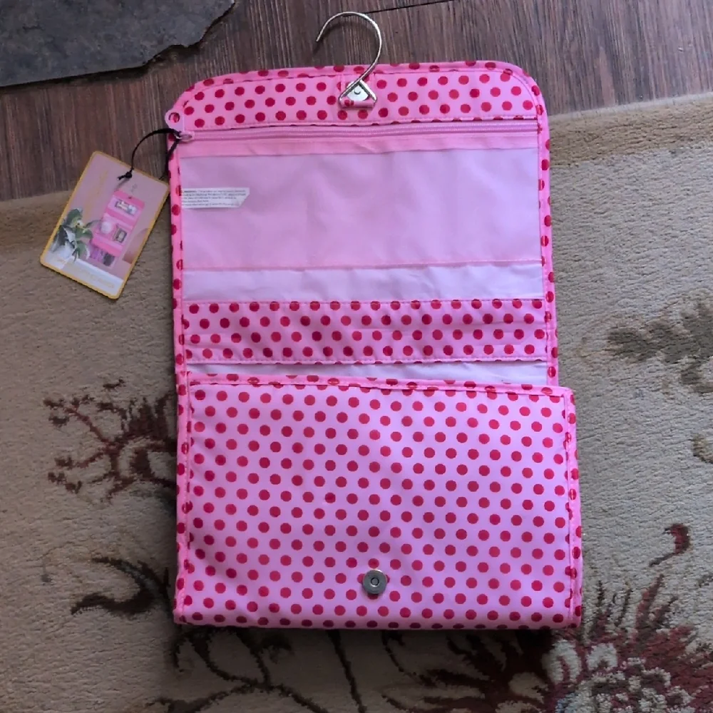 Dwell Studio Pink Polka Dot Hanging Organizer